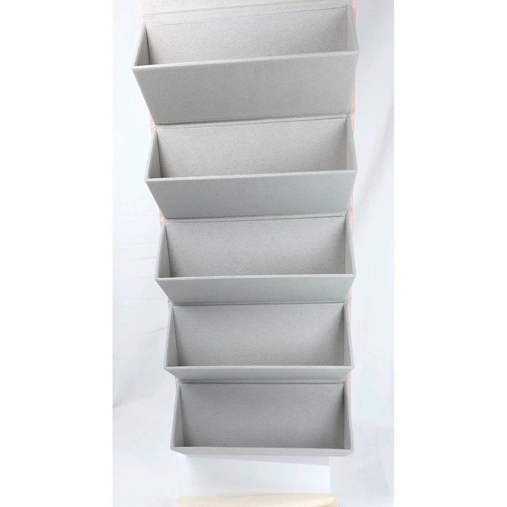 Travel Case Roll Up Sunglasses Eyeglasses Organizer Holds 5 Pair Cloth Snap